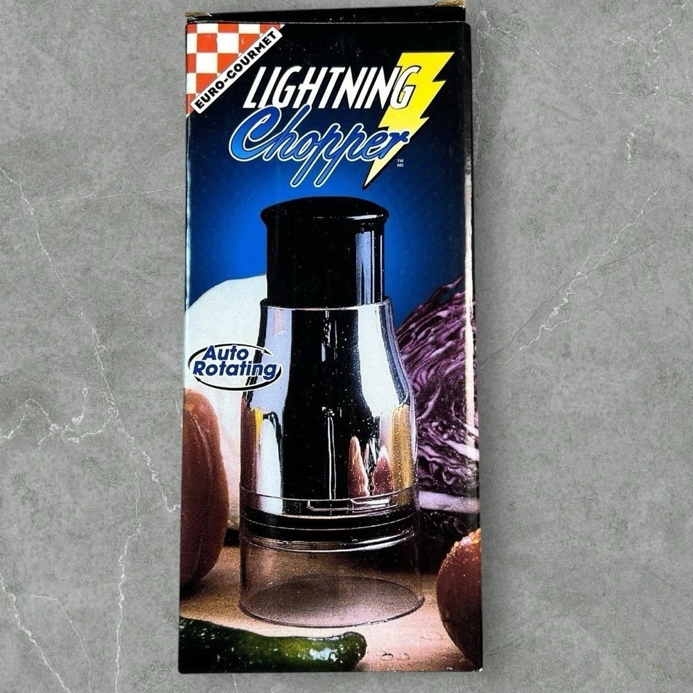 Euro Gourmet Lightning Chopper Auto Rotating Kitchen Gadget‎ Manual Food Slicer
